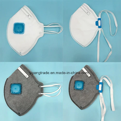 Ffp2 Disposable Respirator with Vertical Flat Folded with Valve