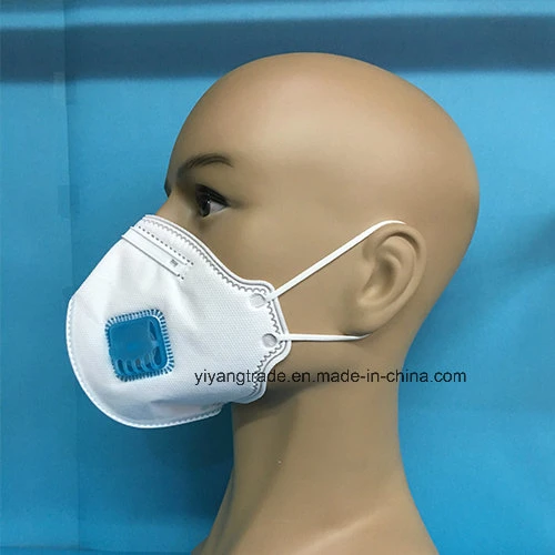 Ffp2 Disposable Respirator with Vertical Flat Folded with Valve